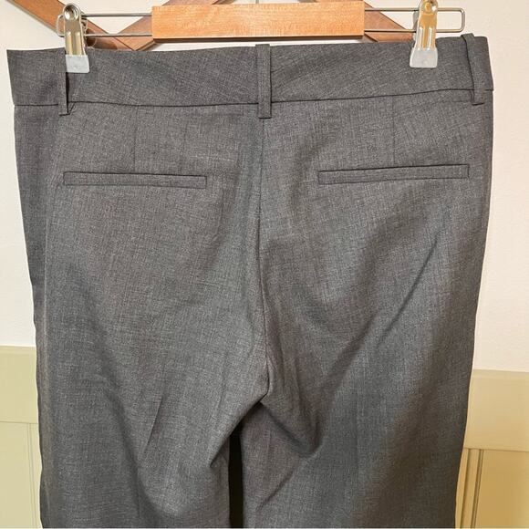 Nili Lotan Irene Wool Flare Leg Charcoal Dress Pants Size 6 - Picture 5 of 8